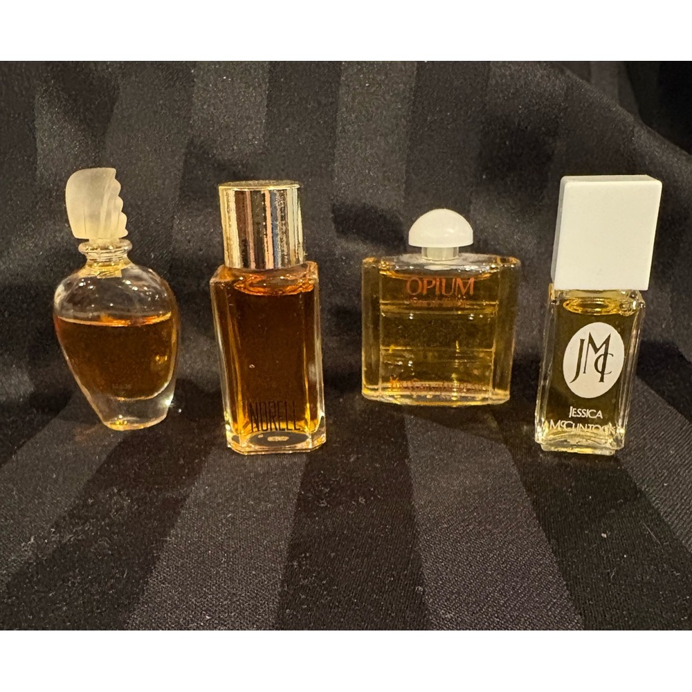 Miniature Fragrances: Opium, Norell, Jessica McClintock, Givenchy Amarige